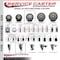 Service Caster 4'' Gray Poly Swivel 7/8'' Expanding Stem Caster Set 2 Total Lock Brakes, 4PK SCC-EXTTL20S414-PPUB-2-S-2-78 - alternate 5